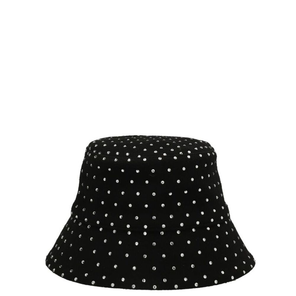 RUSLAN BAGINSKIY Black Wool Bucket Women's Hat